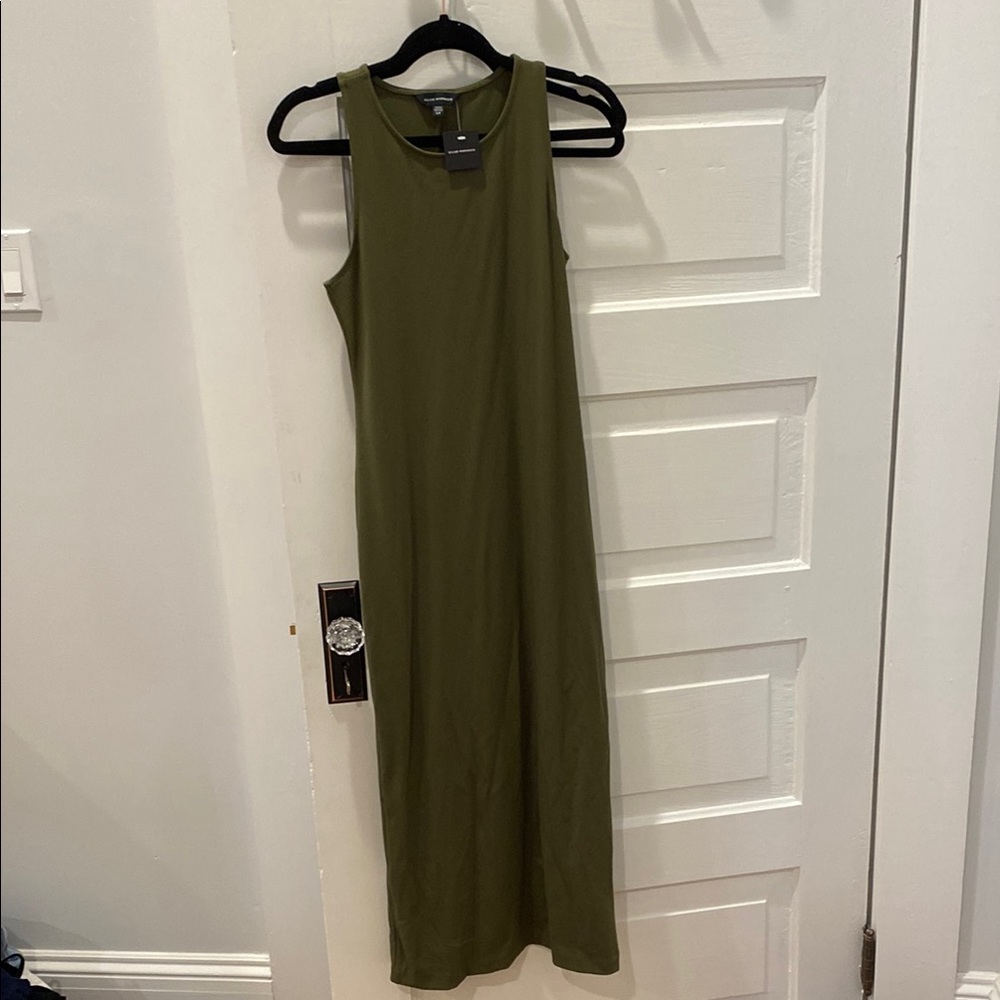 Club Monaco Olive Green Sleeveless Maxi Dress